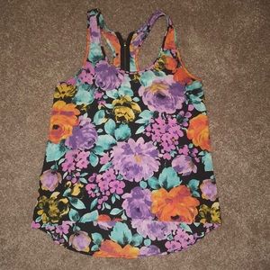 Ambiance apparel 💜🧡🩷🩵 small floral tank top summer